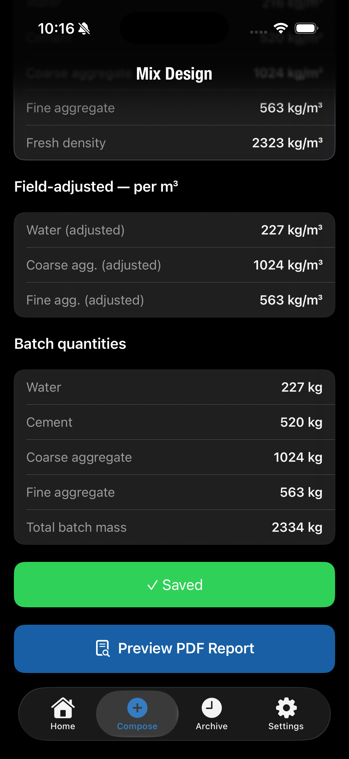 Batch Quantities